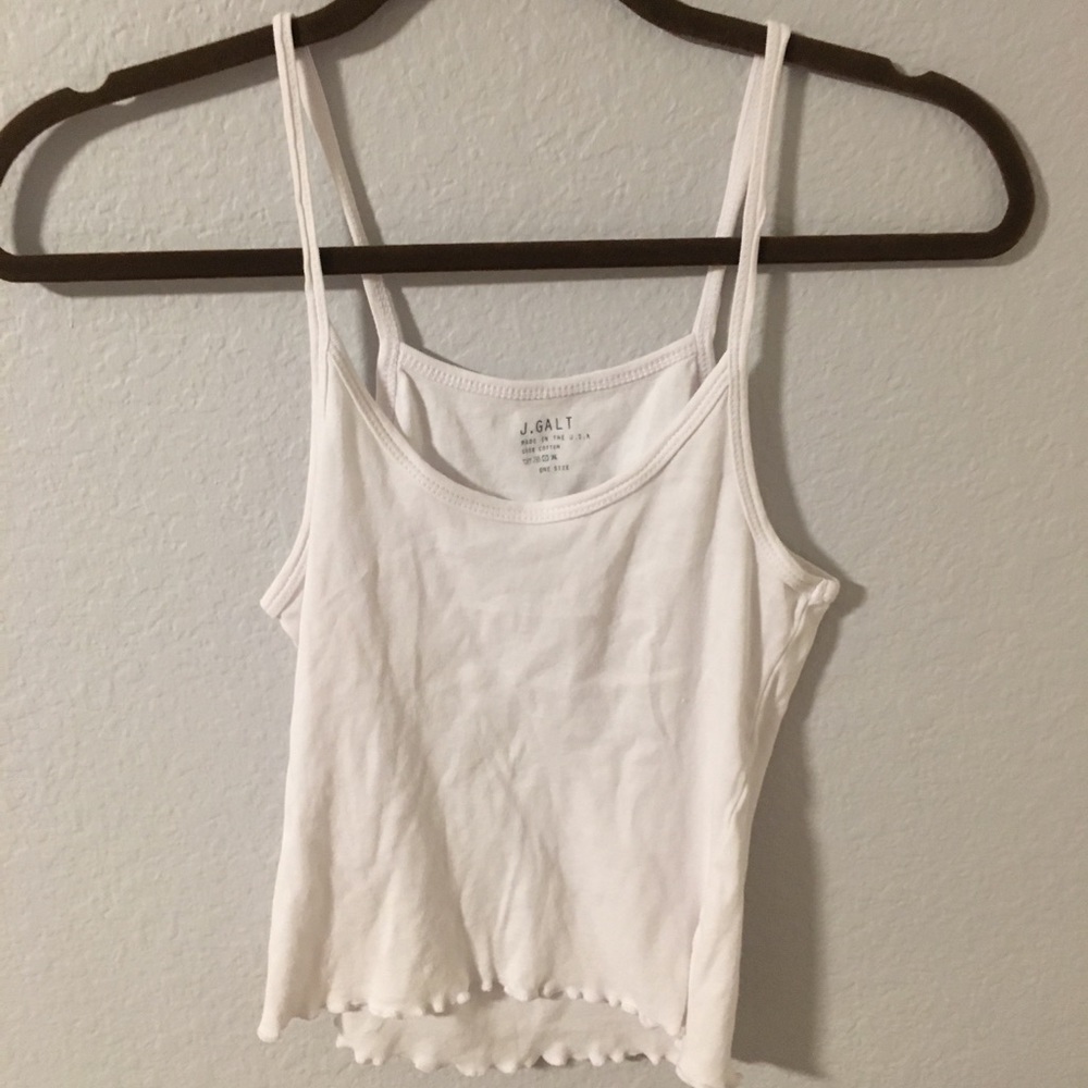super cute white tank top